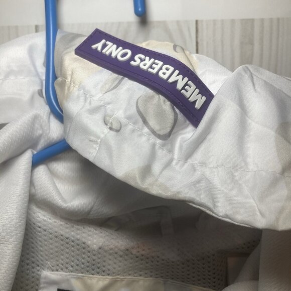 Jean Michel Basquiat Mens L Members Only Grapic Windbreaker Pullover Hood Jacket - Picture 3 of 10